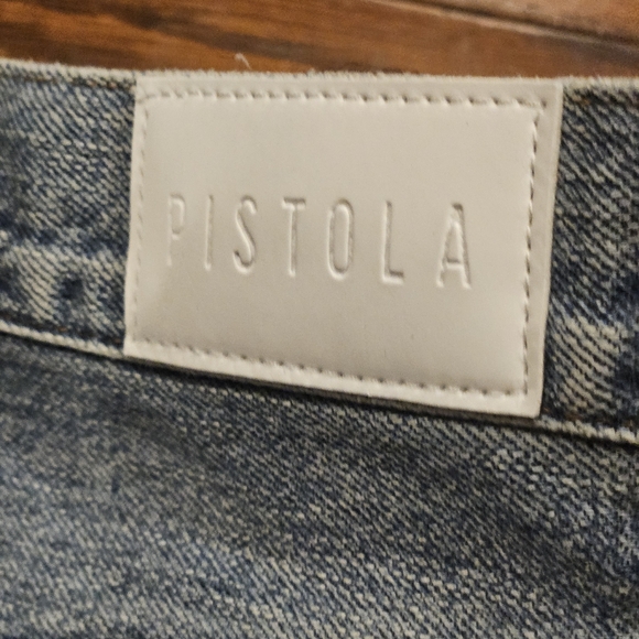PISTOLA Women's Destressed Straight-Legged Jeans - Size 27 - Picture 6 of 6